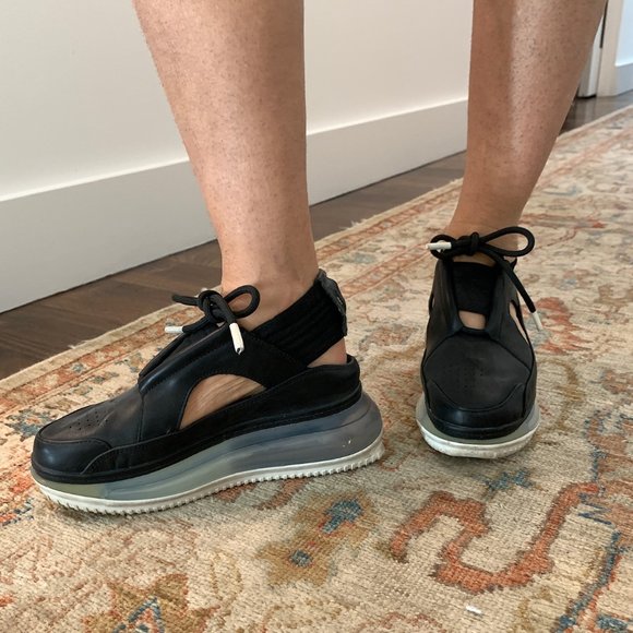 Nike Leather Cut-out Open-Back Sneakers - Picture 2 of 5